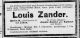 Louis Zander - Georg's father